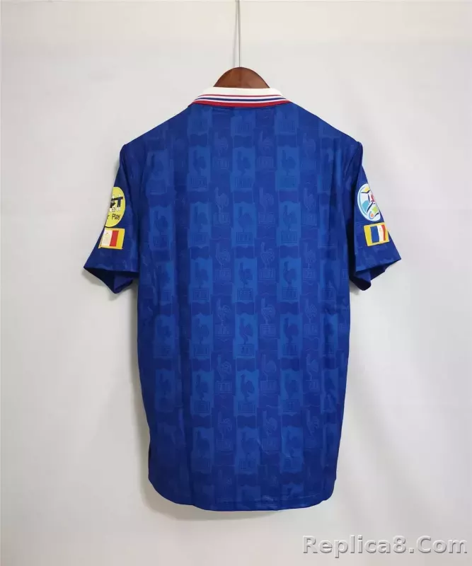 1996 France Euro Cup Home Retro Jersey - detail