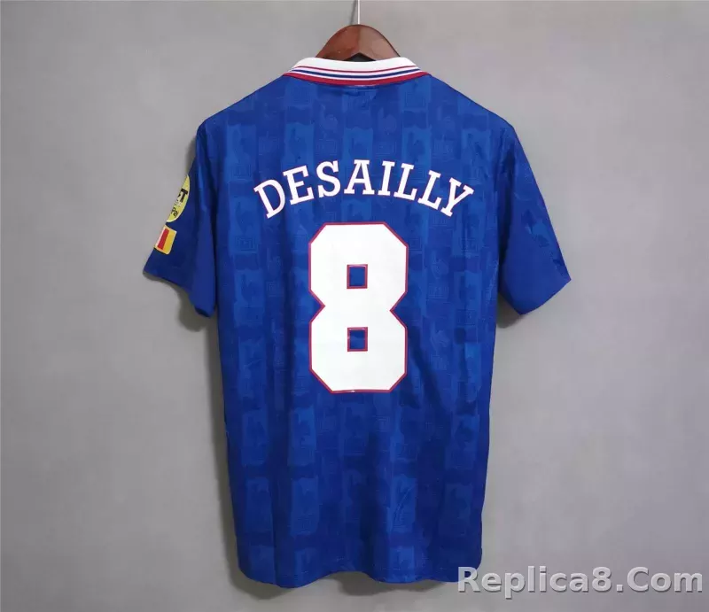 1996 France Euro Cup Home Retro Jersey - detail