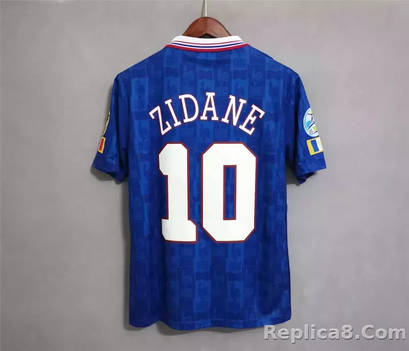 1996 France Euro Cup Home Retro Jersey - detail