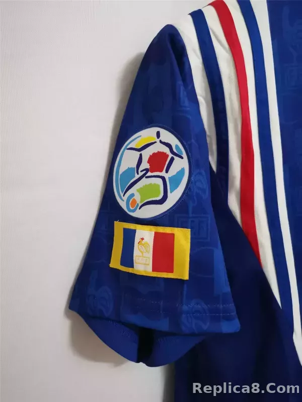 1996 France Euro Cup Home Retro Jersey - detail