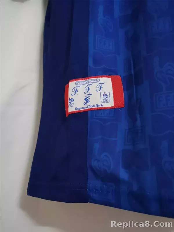 1996 France Euro Cup Home Retro Jersey - detail