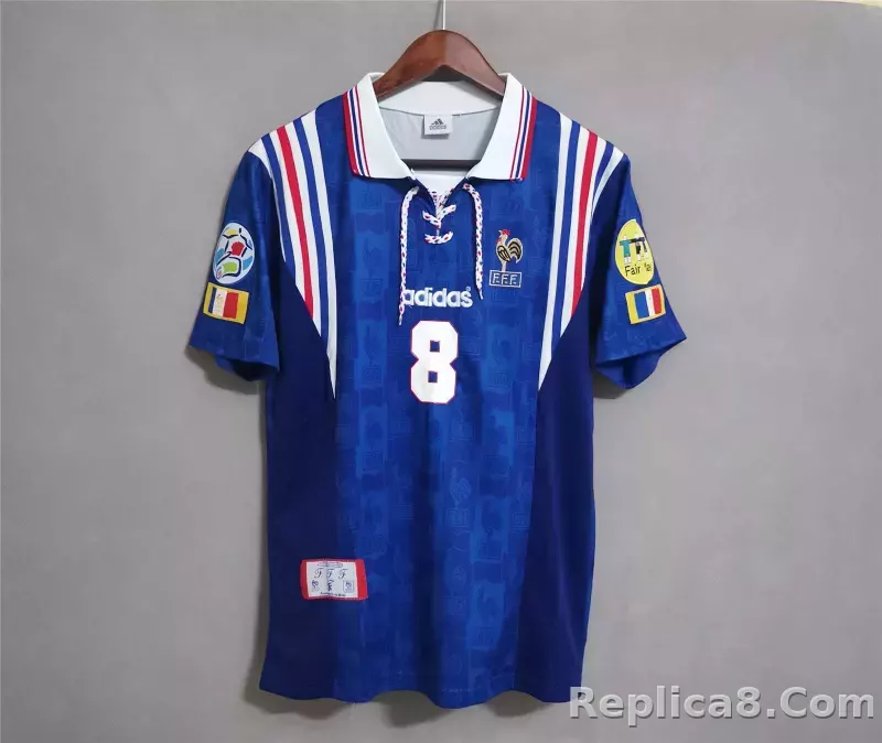 1996 France Euro Cup Home Retro Jersey - detail