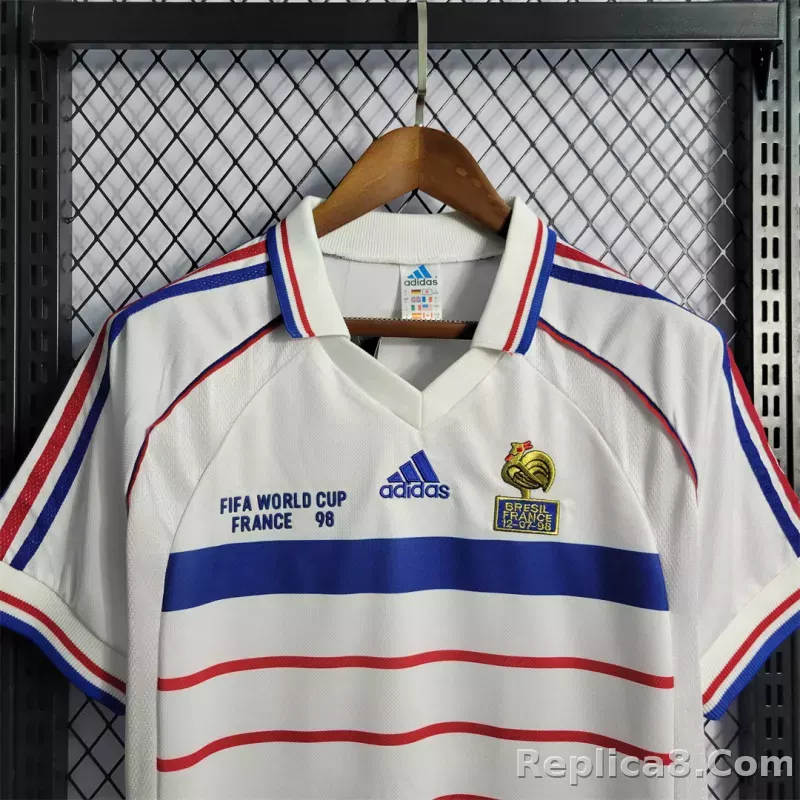 1998 France World Cup Away Retro Jersey - detail