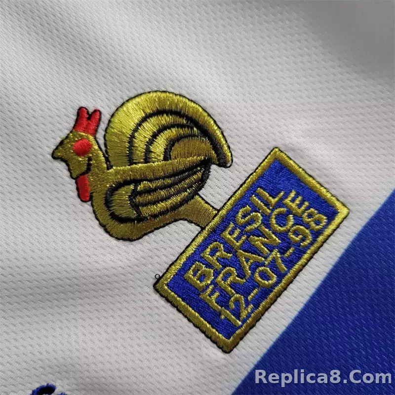 1998 France World Cup Away Retro Jersey - detail