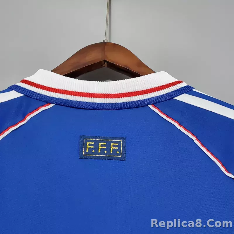 1998 France World Cup Home Retro Jersey - detail