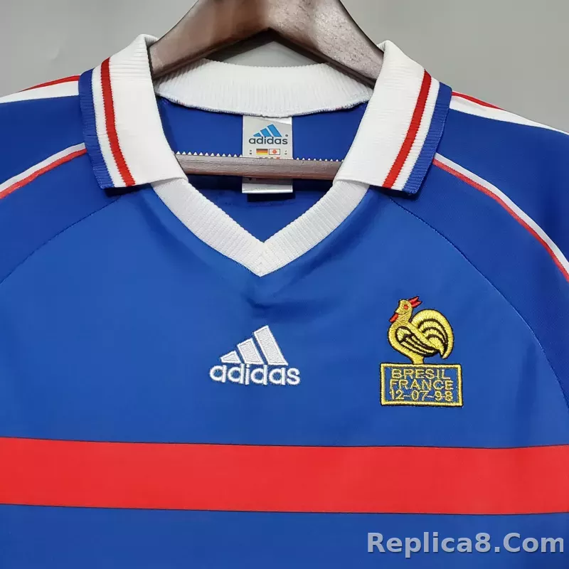1998 France World Cup Home Retro Jersey - detail