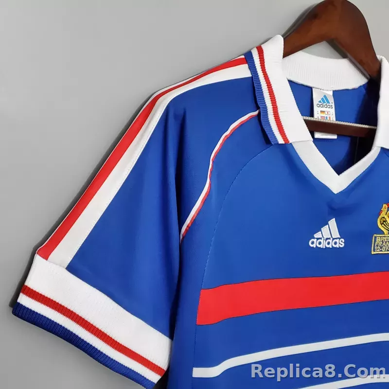 1998 France World Cup Home Retro Jersey - detail
