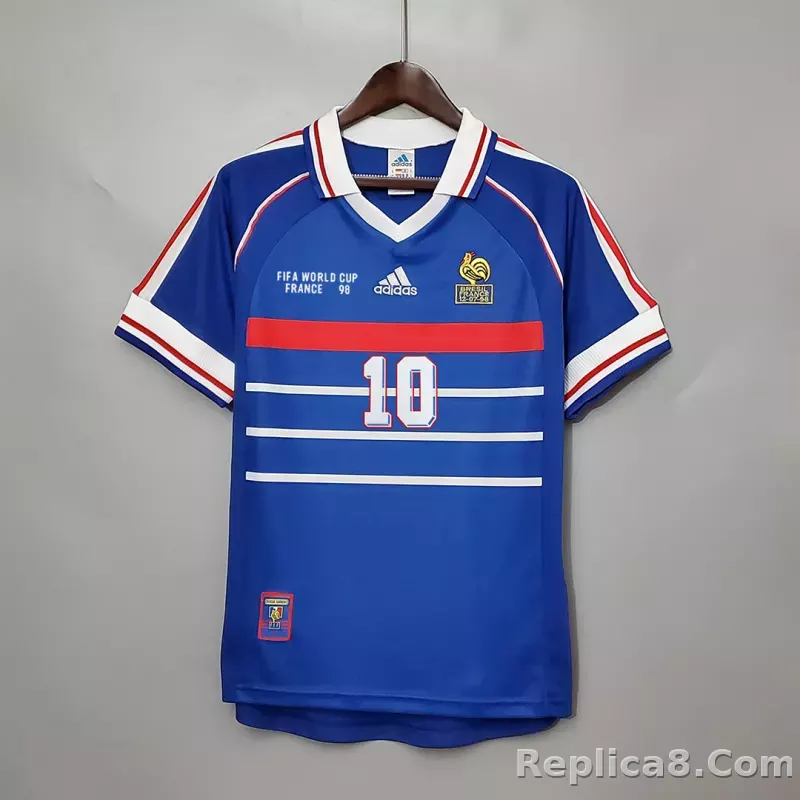 1998 France World Cup Home Retro Jersey - detail