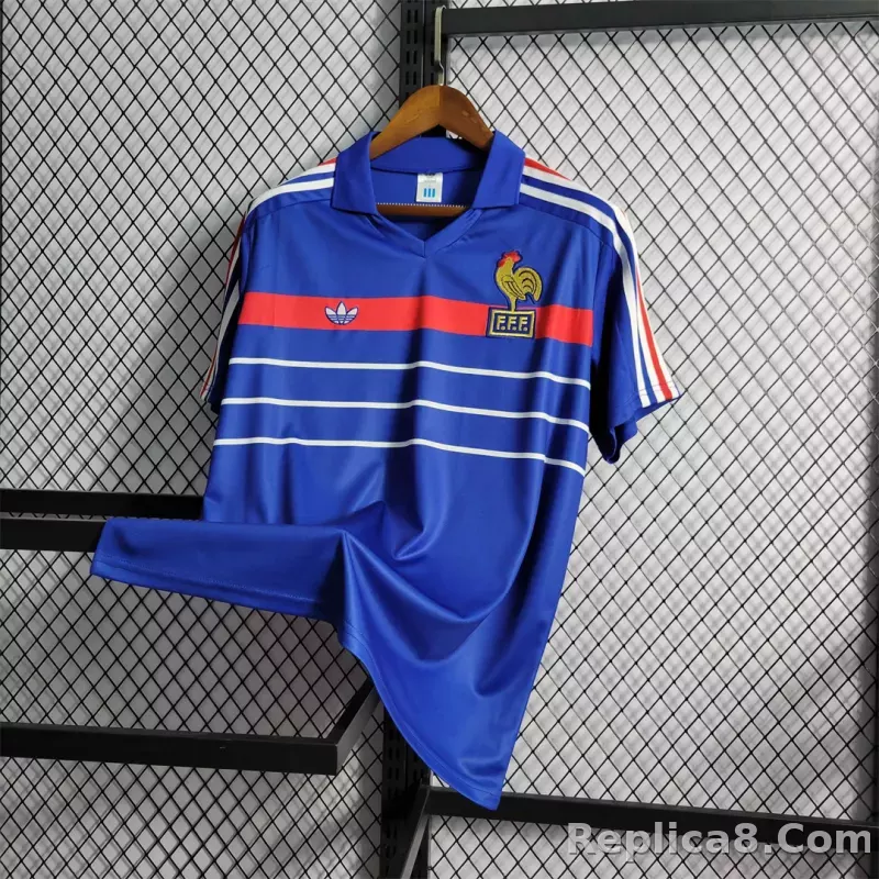 1984 France World Cup Home Retro Jersey - detail