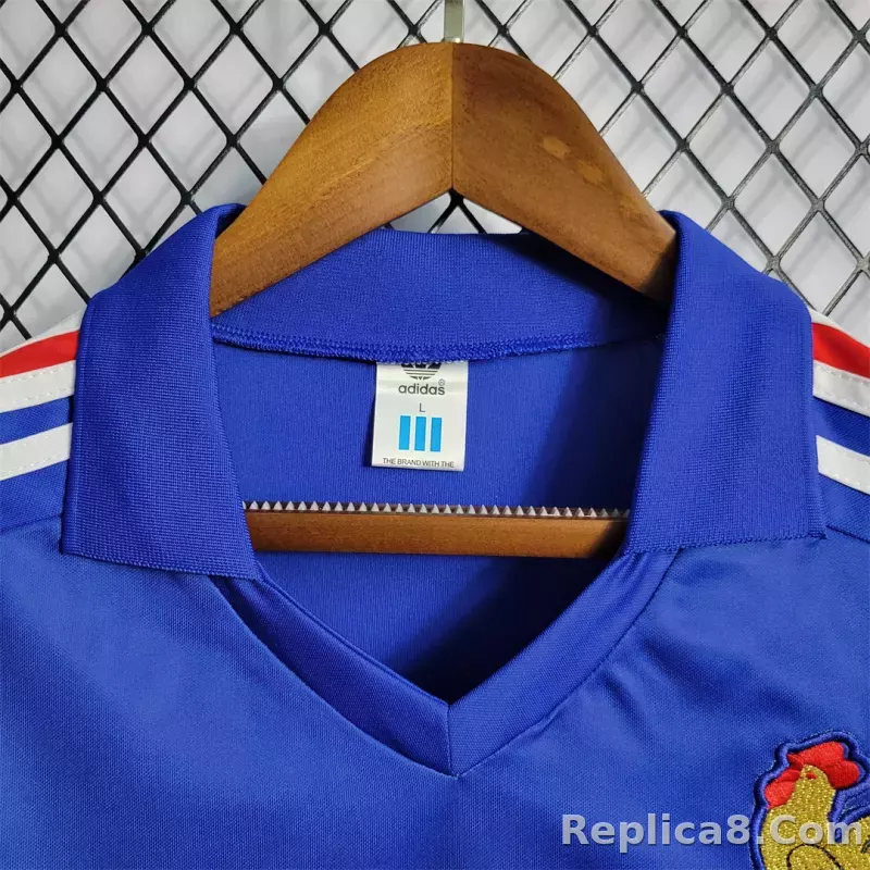 1984 France World Cup Home Retro Jersey - detail
