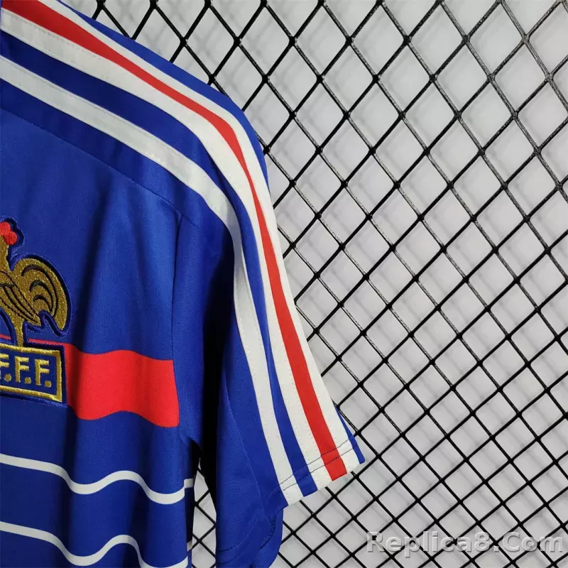 1984 France World Cup Home Retro Jersey - detail
