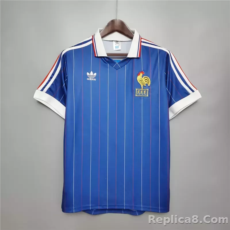 1982 France World Cup Home Retro Jersey