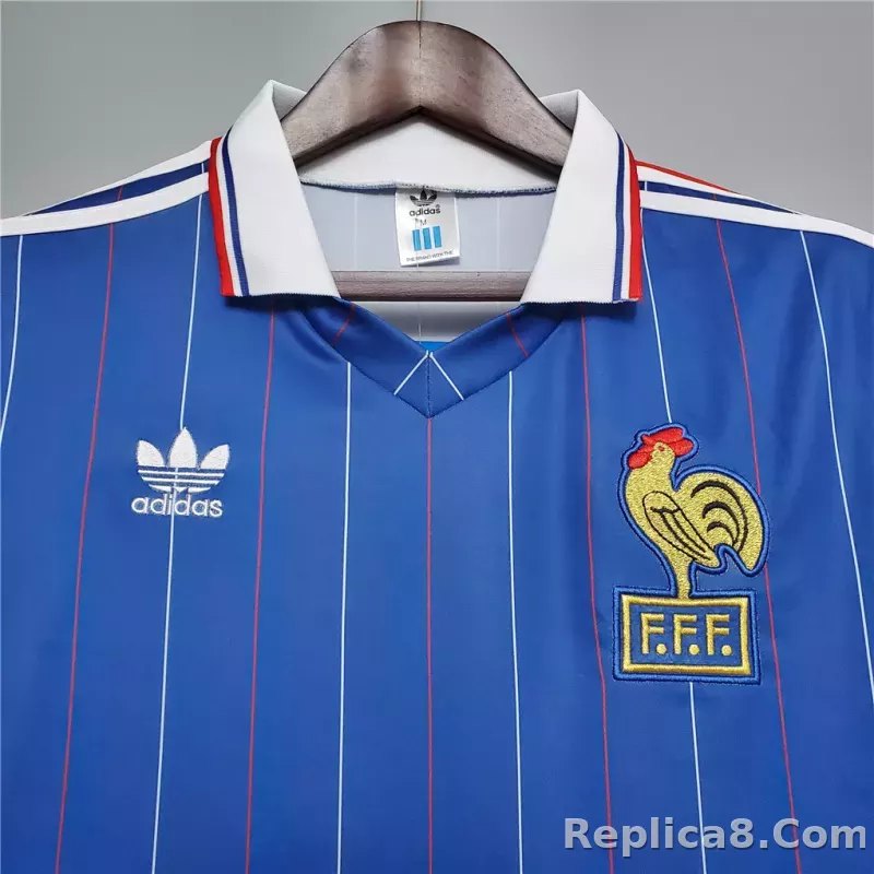 1982 France World Cup Home Retro Jersey - detail