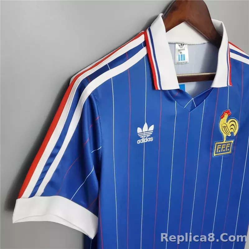 1982 France World Cup Home Retro Jersey - detail