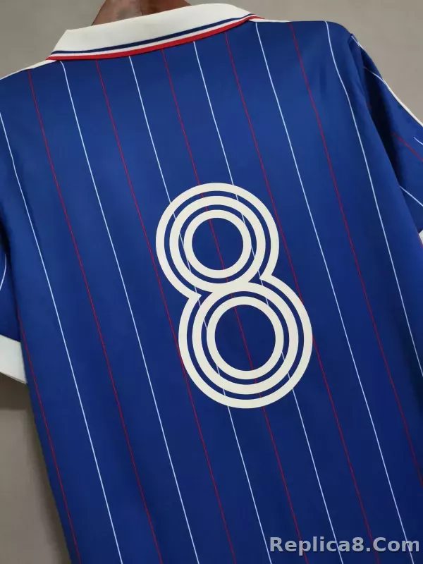 1982 France World Cup Home Retro Jersey - detail