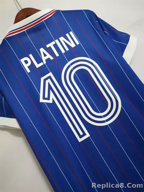1982 France World Cup Home Retro Jersey - detail