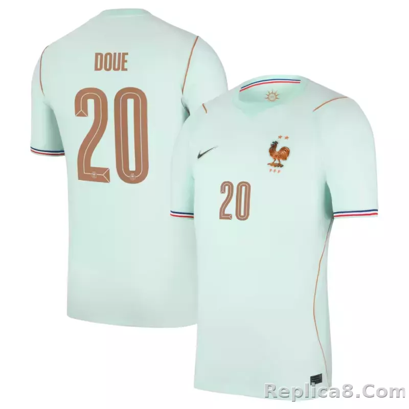 Maillot France Nike FFF Extérieur Stadium 26 avec flocage Doue 20