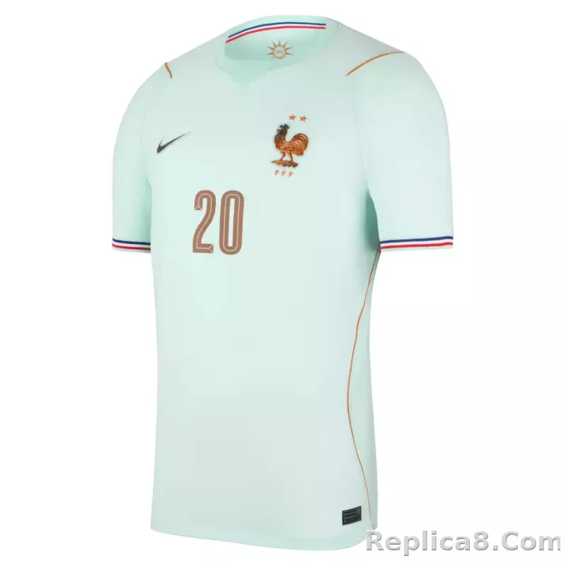Maillot France Nike FFF Extérieur Stadium 26 avec flocage Doue 20 - detail