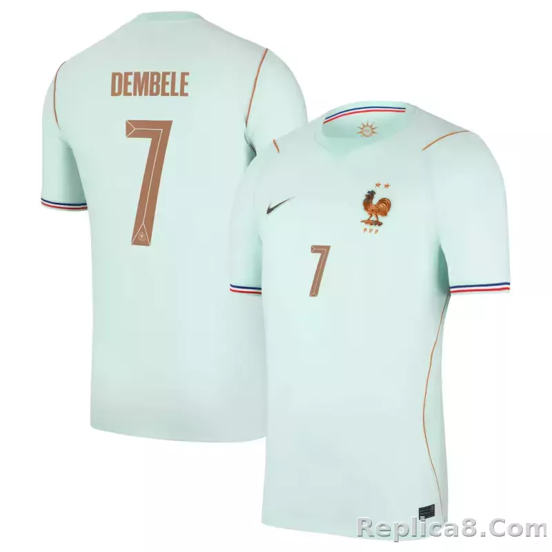 Maillot France Nike FFF Extérieur Stadium 26 avec flocage Dembele 7