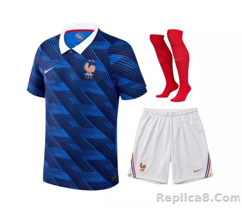 2026 France Home World Cup Soccer Adult Full Kit Jersey+Shorts+Socks