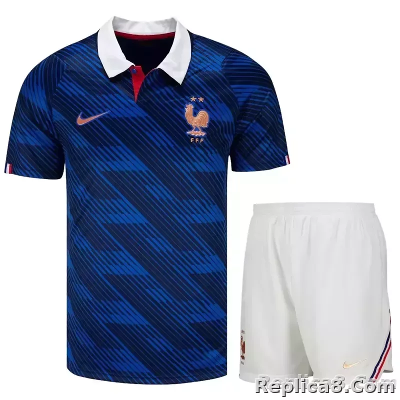 2026 France Home World Cup Soccer Adult Kit Jersey+Shorts