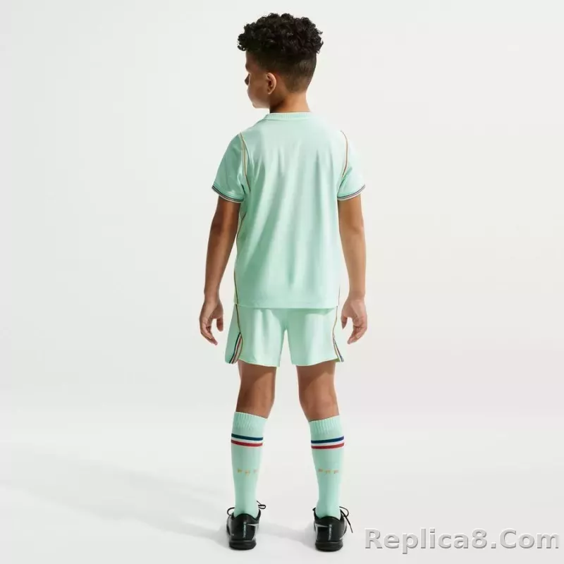 2026 France Away World Cup Soccer Kids Kit Jersey+Shorts+Socks - detail