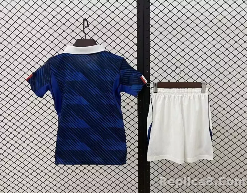 2026 France Home World Cup Soccer Kids Kit Jersey+Shorts - detail