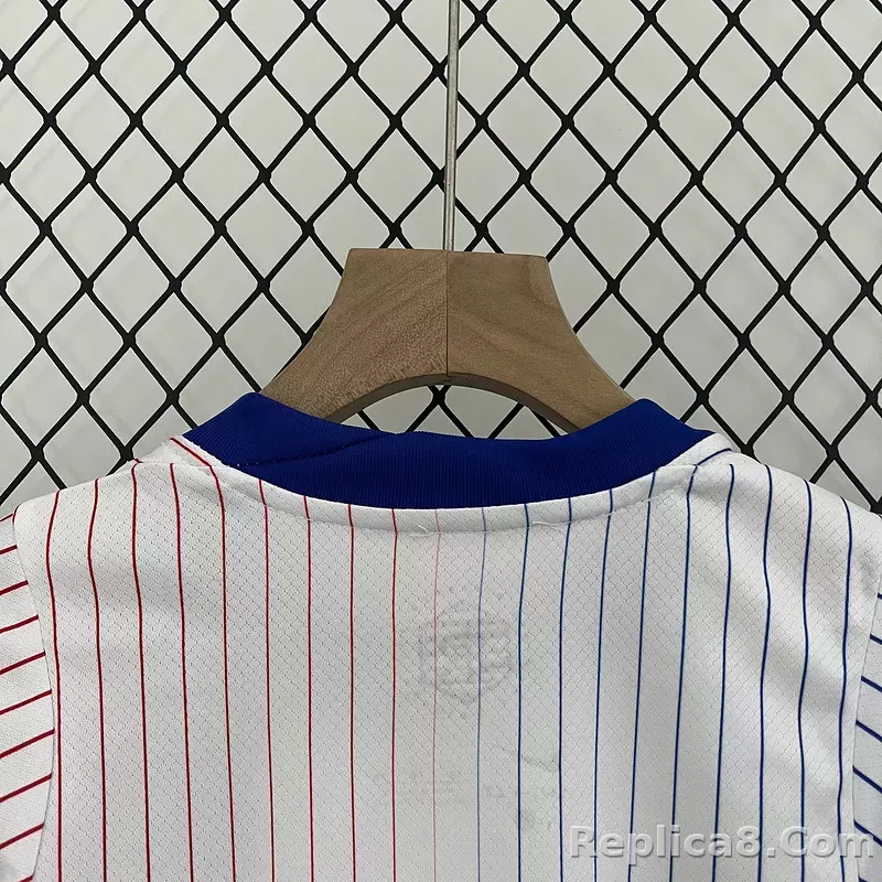 2024 France Euro Cup Away Kids Kit  Jersey+Shorts - detail
