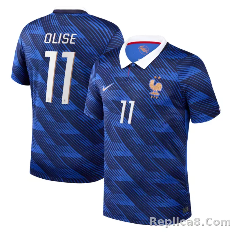 Maillot France Nike FFF Domicile Stadium 26 avec flocage Olise 11