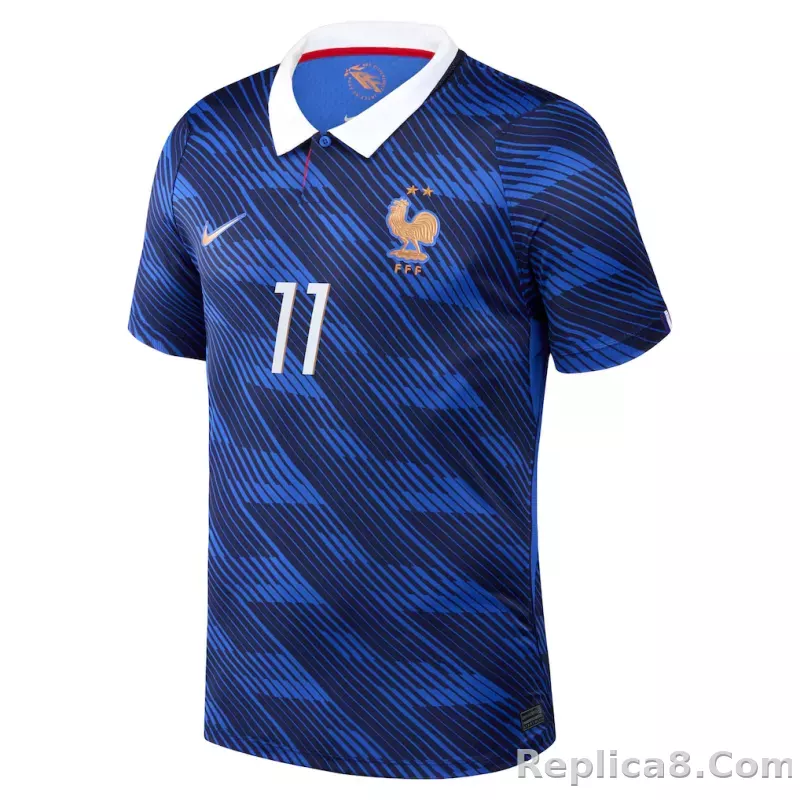 Maillot France Nike FFF Domicile Stadium 26 avec flocage Olise 11 - detail