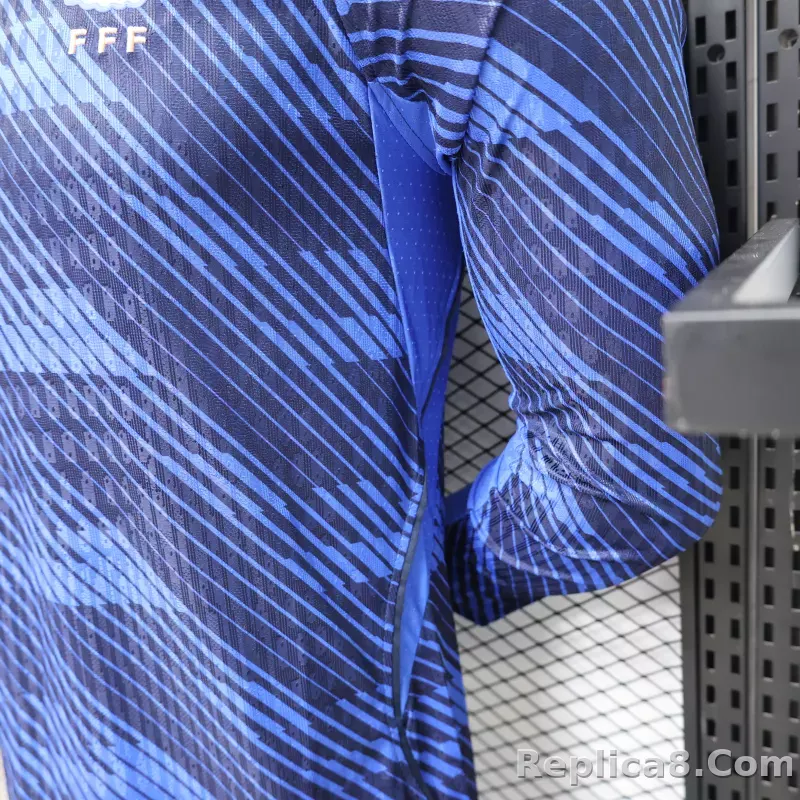 2026 France Home World Cup Soccer Jersey Authentic Shirt Long Sleeve - detail