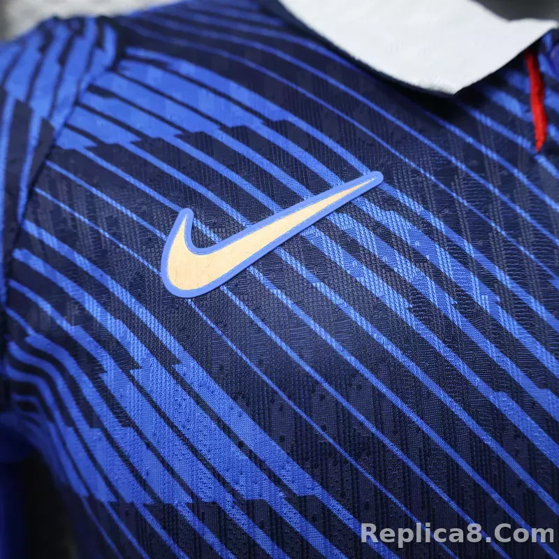 2026 France Home World Cup Soccer Jersey Authentic Shirt Long Sleeve - detail