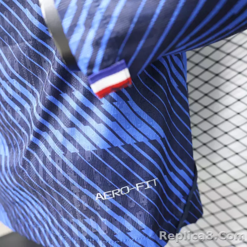 2026 France Home World Cup Soccer Jersey Authentic Shirt Long Sleeve - detail