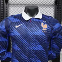 2026 France Home World Cup Soccer Jersey Authentic Shirt Long Sleeve - view 4