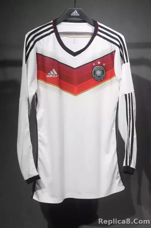 2014 Germany World Cup Home Retro 3 Stars Jersey Player Edition Long Sleeve