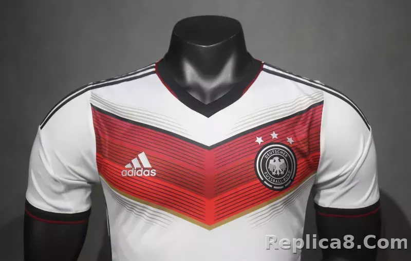 2014 Germany World Cup Home Retro 3 Stars Jersey Player Edition - detail