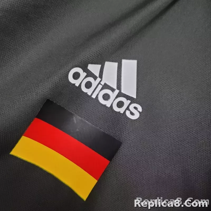 2021 Windbreaker Soccer Jersey Germany Black - detail