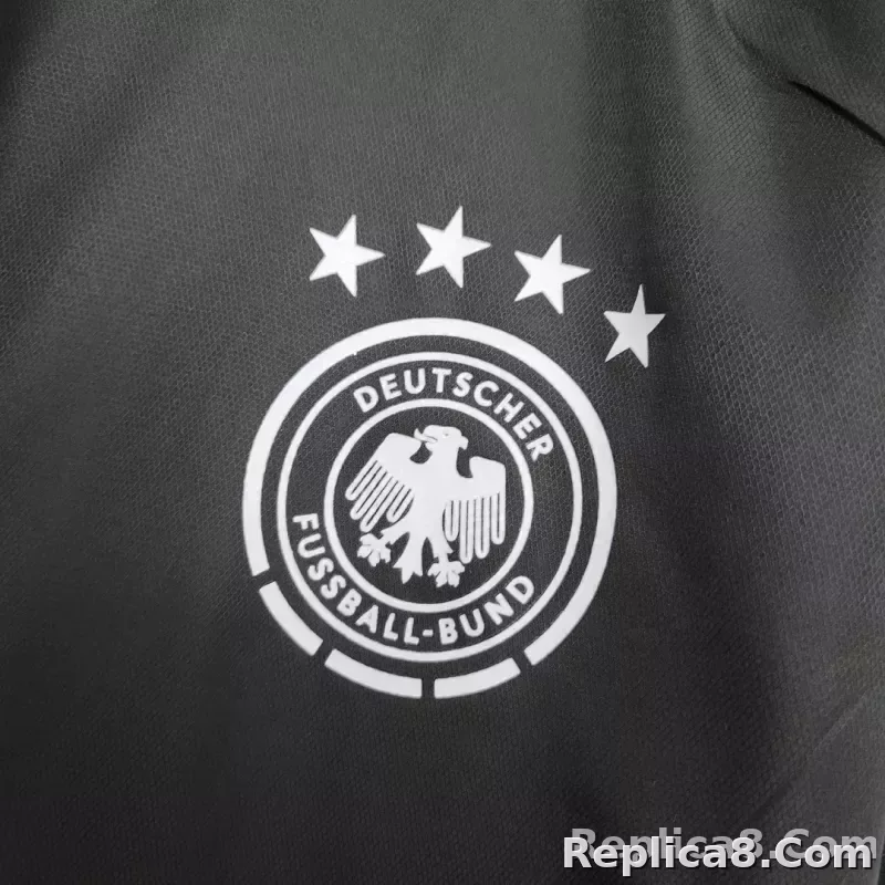 2021 Windbreaker Soccer Jersey Germany Black - detail