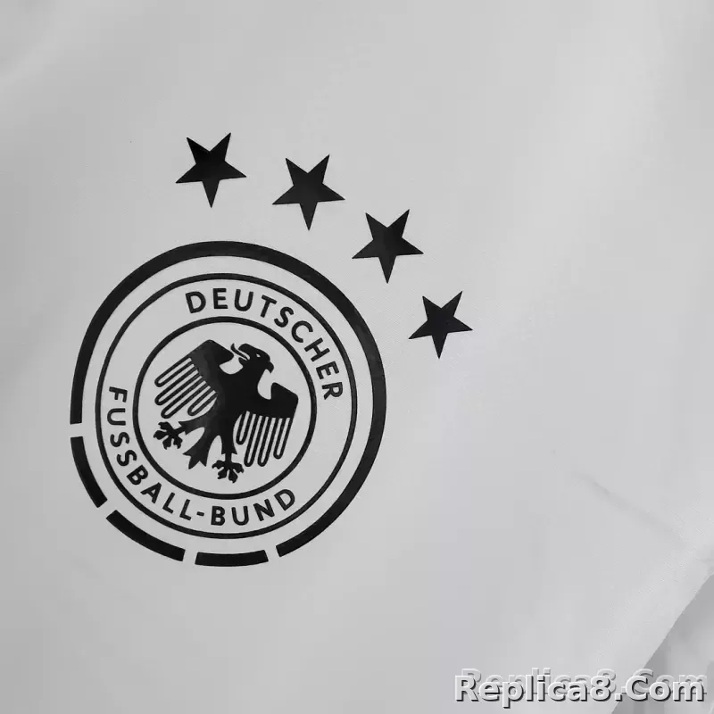2021 Windbreaker Soccer Jersey Germany White - detail