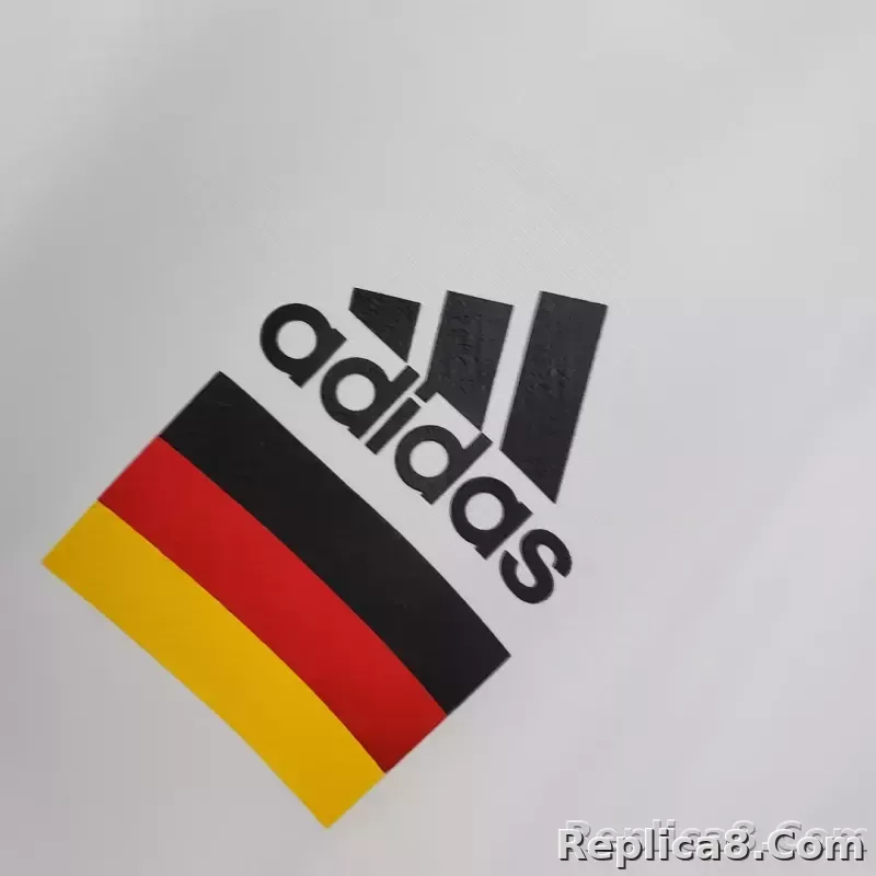 2021 Windbreaker Soccer Jersey Germany White - detail