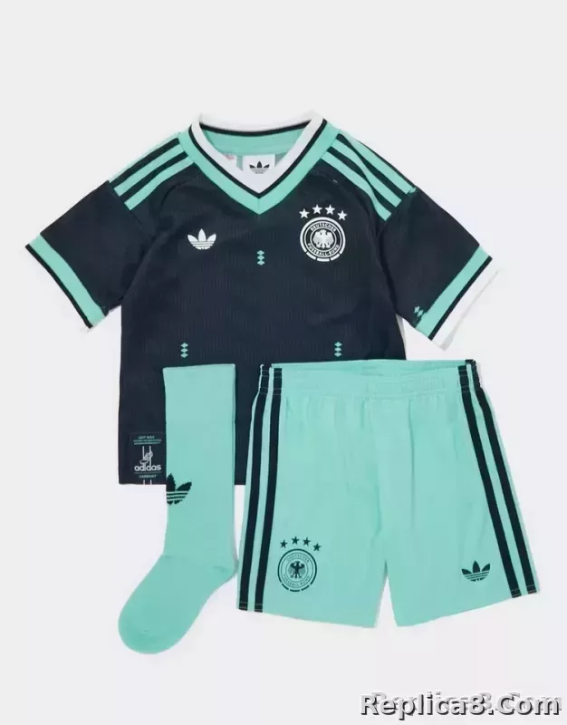 2026 Germany Away World Cup Soccer Kids full Kit Jersey+Shorts+Socks
