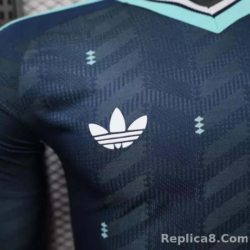 25-26 Germany Away Soccer Jersey Authentic Shirt Long Sleeve - detail