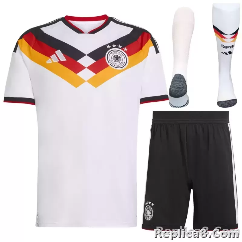 2026 Germany Home Soccer Adult Full Kit Jersey+Shorts+Socks
