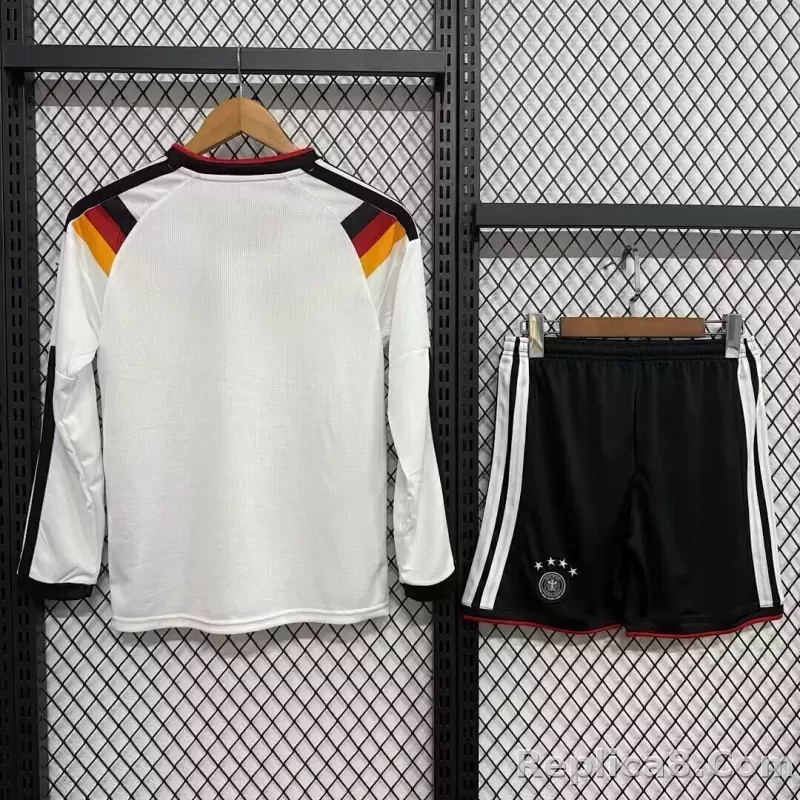 2026 Germany Home World Cup Soccer Kids Kit Long Jersey+Shorts - detail