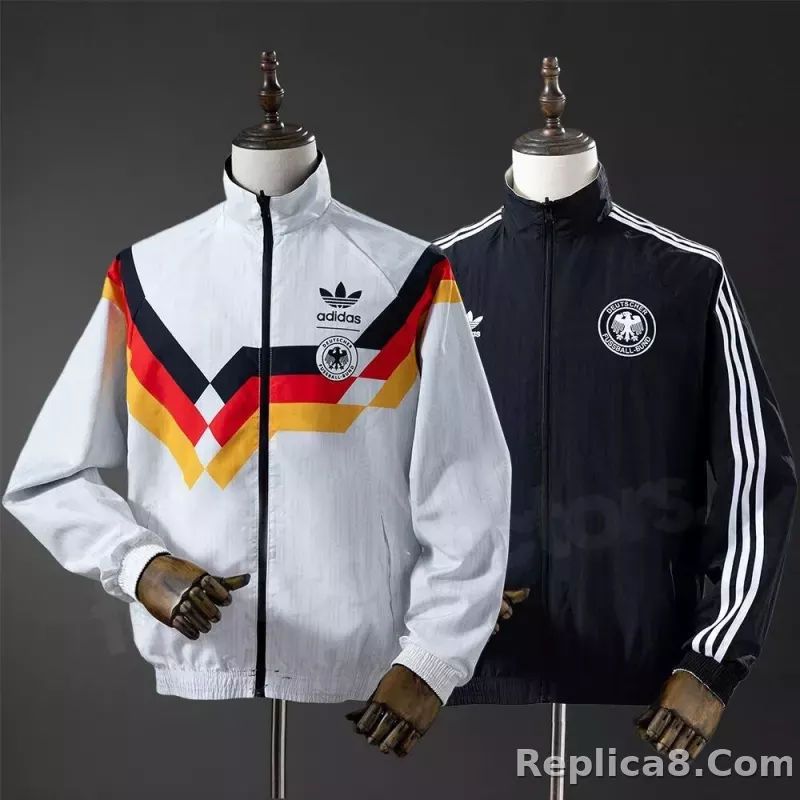 1990 Germany Retro Reversible Double-Sides Windbreaker Jacket