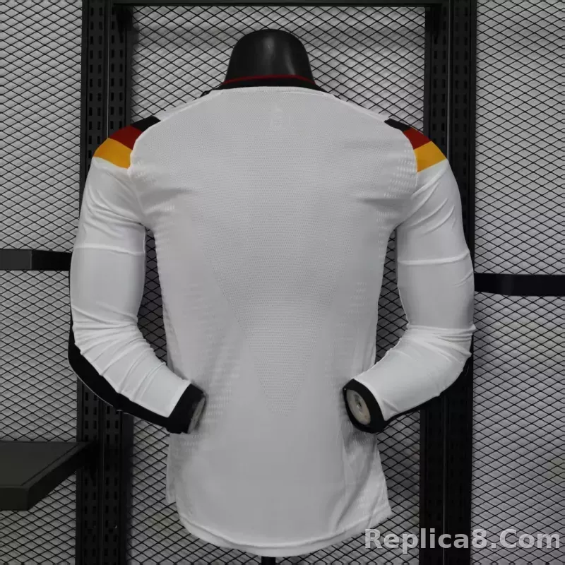 25-26 Germany Home Soccer Jersey Authentic Shirt Long Sleeve - detail