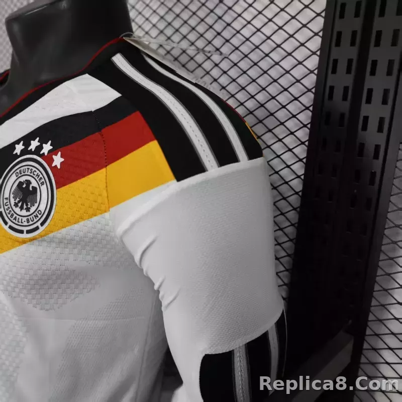 25-26 Germany Home Soccer Jersey Authentic Shirt Long Sleeve - detail