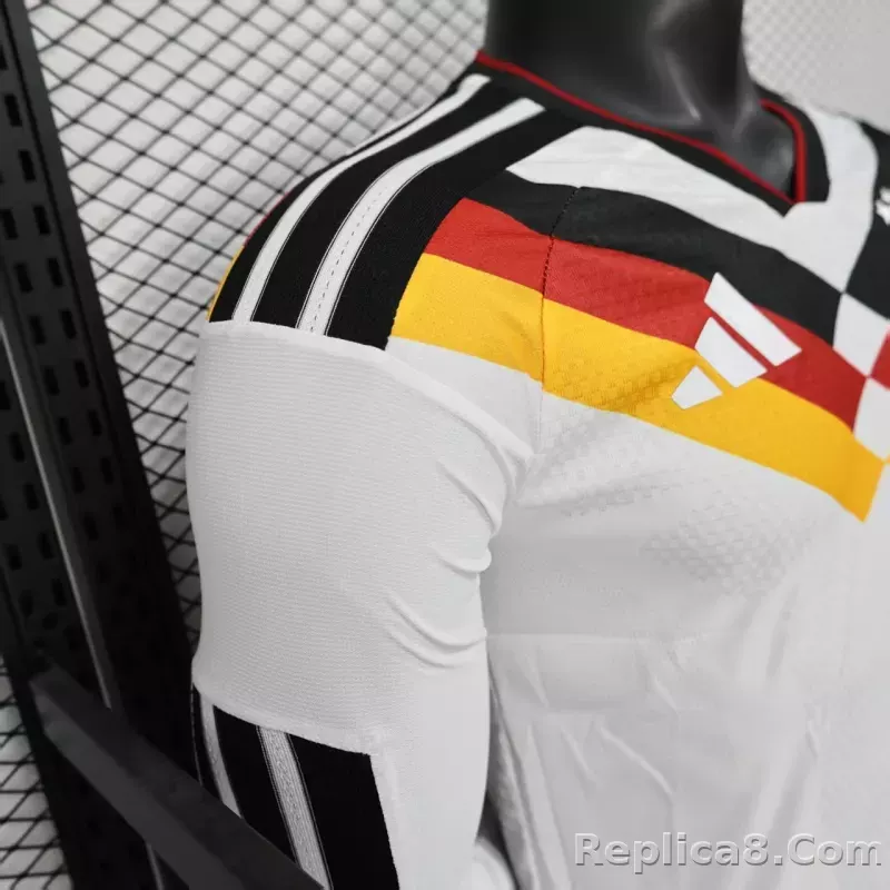 25-26 Germany Home Soccer Jersey Authentic Shirt Long Sleeve - detail