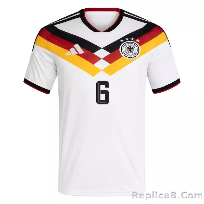 Germany National Team adidas Home Shirt 2026 with Kimmich 6 printing - detail