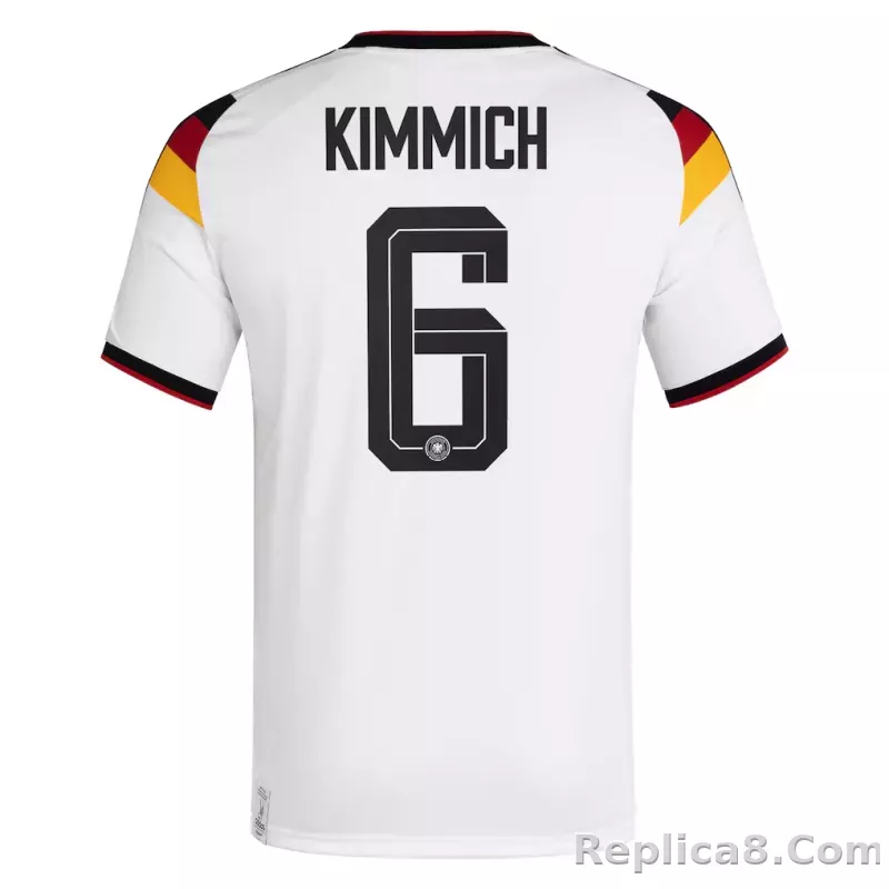 Germany National Team adidas Home Shirt 2026 with Kimmich 6 printing - detail